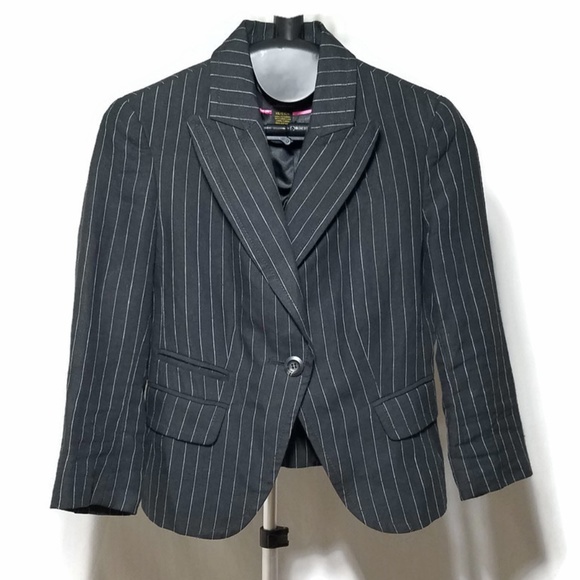 Ralph Lauren Jackets & Blazers - Ralph Lauren Linen Black Pinstripe Blazer EUC